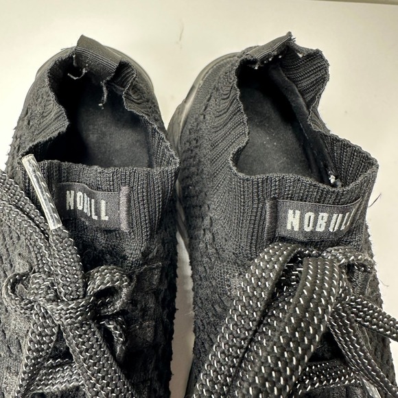 NOBULL Black Knit Trainers Mens Size 11.5 Training Gym Workout Shoes - Picture 8 of 15